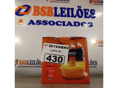 LOTE 430 - 01 ESPREMEDOR FRUITMAX MALLORY 1,20L DE CAPACIDADE 127V. (NO ESTADO) ATENÇÃO! FAZER A VISITAÇÃO ANTES DE ARREMATAR, NÃO SABEMOS SE FUNCIONA. LEILÃO NÃO TEM GARANTIA E NEM DEVOLUÇÃO, SUJEITO A POSSÍVEIS AVARIAS VISÍVEIS/OCULTAS E/OU AUSÊNCIA DE COMPONENTES.