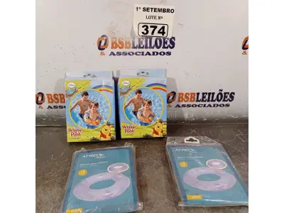 LOTE 374 - 04 BOIAS INFANTIL. (NO ESTADO) ATENÇÃO! FAZER A VISITAÇÃO ANTES DE ARREMATAR, NÃO SABEMOS SE FUNCIONA. LEILÃO NÃO TEM GARANTIA E NEM DEVOLUÇÃO, SUJEITO A POSSÍVEIS AVARIAS VISÍVEIS/OCULTAS E/OU AUSÊNCIA DE COMPONENTES.