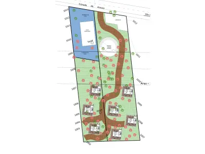 LOTE 002 - 01 LOTE DE APROX. 2350M² ONDE É POSSÍVEL CONSTRUIR MAIS 6 OU 7 CHALÉS PARA ESTABELECIMENTO DE UMA POUSADA / AIRBNB (ESSE ERA NOSSO PLANO PRA O IMÓVEL), JUNTAMENTE COM UM ESPAÇO GASTRONÔMICO / EMPÓRIO NA PARTE FRONTAL DO TERRENO, PRA ATENDER AOS HÓSPEDES PRÓPRIOS, ASSIM COMO AOS FREQUENTADORES DO MORRO DE SÃO JORGE.  (NO ESTADO) (CESSÃO DE DIREITO)
