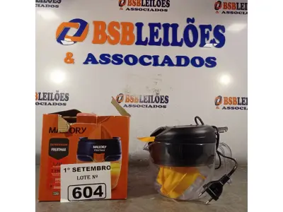 LOTE 604 - 01 ESPREMEDOR FRUITMAX MALLORY 1,20L DE CAPACIDADE 127V. (NO ESTADO) ATENÇÃO! FAZER A VISITAÇÃO ANTES DE ARREMATAR, NÃO SABEMOS SE FUNCIONA. LEILÃO NÃO TEM GARANTIA E NEM DEVOLUÇÃO, SUJEITO A POSSÍVEIS AVARIAS VISÍVEIS/OCULTAS E/OU AUSÊNCIA DE COMPONENTES.