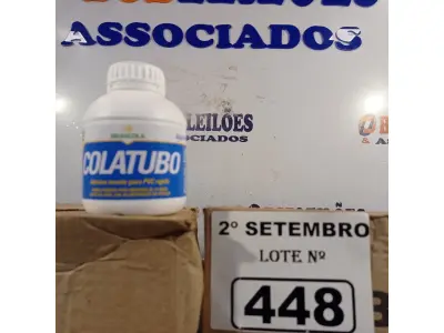 LOTE 448 - 02 CAIXAS COM COLA TUBO ST 175G COM 15 FRASCOS CADA. (NO ESTADO) ATENÇÃO! FAZER A VISITAÇÃO ANTES DE ARREMATAR, NÃO SABEMOS SE FUNCIONA. LEILÃO NÃO TEM GARANTIA E NEM DEVOLUÇÃO, SUJEITO A POSSÍVEIS AVARIAS VISÍVEIS/OCULTAS E/OU AUSÊNCIA DE COMPONENTES.