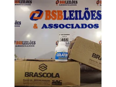 LOTE 466 - 02 CAIXAS COM COLA TUBO ST 175G COM 15 FRASCOS CADA. (NO ESTADO) ATENÇÃO! FAZER A VISITAÇÃO ANTES DE ARREMATAR, NÃO SABEMOS SE FUNCIONA. LEILÃO NÃO TEM GARANTIA E NEM DEVOLUÇÃO, SUJEITO A POSSÍVEIS AVARIAS VISÍVEIS/OCULTAS E/OU AUSÊNCIA DE COMPONENTES.