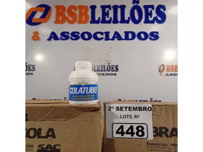 LOTE 448 - 02 CAIXAS COM COLA TUBO ST 175G COM 15 FRASCOS CADA. (NO ESTADO) ATENÇÃO! FAZER A VISITAÇÃO ANTES DE ARREMATAR, NÃO SABEMOS SE FUNCIONA. LEILÃO NÃO TEM GARANTIA E NEM DEVOLUÇÃO, SUJEITO A POSSÍVEIS AVARIAS VISÍVEIS/OCULTAS E/OU AUSÊNCIA DE COMPONENTES.