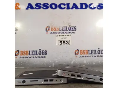 LOTE 553 - 02 TERMINAIS WYSE. (NO ESTADO) ATENÇÃO! FAZER A VISITAÇÃO ANTES DE ARREMATAR, NÃO SABEMOS SE FUNCIONA. LEILÃO NÃO TEM GARANTIA E NEM DEVOLUÇÃO, SUJEITO A POSSÍVEIS AVARIAS VISÍVEIS/OCULTAS E/OU AUSÊNCIA DE COMPONENTES.