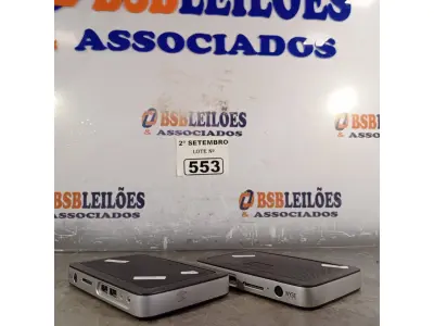 LOTE 553 - 02 TERMINAIS WYSE. (NO ESTADO) ATENÇÃO! FAZER A VISITAÇÃO ANTES DE ARREMATAR, NÃO SABEMOS SE FUNCIONA. LEILÃO NÃO TEM GARANTIA E NEM DEVOLUÇÃO, SUJEITO A POSSÍVEIS AVARIAS VISÍVEIS/OCULTAS E/OU AUSÊNCIA DE COMPONENTES.