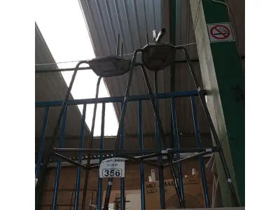 LOTE 356 - 02 CORTADORES DE BATATAS COM AVARIAS. (NO ESTADO) ATENÇÃO! FAZER A VISITAÇÃO ANTES DE ARREMATAR, NÃO SABEMOS SE FUNCIONA. LEILÃO NÃO TEM GARANTIA E NEM DEVOLUÇÃO, SUJEITO A POSSÍVEIS AVARIAS VISÍVEIS/OCULTAS E/OU AUSÊNCIA DE COMPONENTES.