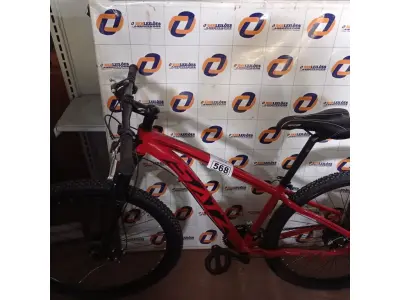 LOTE 568 - 01 BICICLETA ARO 29. (NO ESTADO) ATENÇÃO! FAZER A VISITAÇÃO ANTES DE ARREMATAR, NÃO SABEMOS SE FUNCIONA. LEILÃO NÃO TEM GARANTIA E NEM DEVOLUÇÃO, SUJEITO A POSSÍVEIS AVARIAS VISÍVEIS/OCULTAS E/OU AUSÊNCIA DE COMPONENTES.