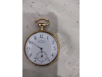 LOTE 006 - RELÓGIO BOLSO VACHERON CONSTANTIN ORIGINAL OURO 18K PESANDO TOTAL DE 135 GRAMAS ORIGINAL FUNCIONANDO PERFEITAMENTE (NO ESTADO)