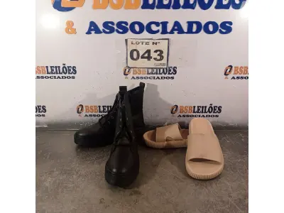 LOTE 043 - 02 – PARES DE CALÇADOS FEMININO Nº 38 (NO ESTADO, NÃO SABEMOS SE FUNCIONA. LEILÃO NÃO TEM GARANTIA E NEM DEVOLUÇÃO, SUJEITO A POSSÍVEIS AVARIAS VISÍVEIS/OCULTAS E/OU AUSÊNCIA DE COMPONENTES)
