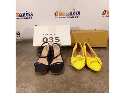 LOTE 035 - 02 – PARES DE CALÇADOS FEMININO Nº 37 (NO ESTADO, NÃO SABEMOS SE FUNCIONA. LEILÃO NÃO TEM GARANTIA E NEM DEVOLUÇÃO, SUJEITO A POSSÍVEIS AVARIAS VISÍVEIS/OCULTAS E/OU AUSÊNCIA DE COMPONENTES)