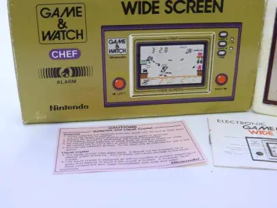 LOTE 017 - RARO GAME & WATCH CHEF 1981, EM ÓTIMO ESTADO DE CONSERVAÇÃO, FUNCIONADO ATE O MOMENTO SEM GARANTIAS FUTURAS (NO ESTADO)