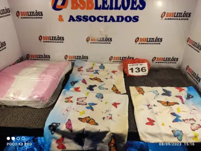 LOTE 136 - 10 – ITENS DE ENXOVAL DIVERSOS (NO ESTADO, NÃO SABEMOS SE FUNCIONA. LEILÃO NÃO TEM GARANTIA E NEM DEVOLUÇÃO, SUJEITO A POSSÍVEIS AVARIAS VISÍVEIS/OCULTAS E/OU AUSÊNCIA DE COMPONENTES)