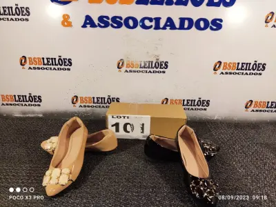 LOTE 101 - 02 – PARES DE CALÇADOS FEMININO Nº 35 (NO ESTADO, NÃO SABEMOS SE FUNCIONA. LEILÃO NÃO TEM GARANTIA E NEM DEVOLUÇÃO, SUJEITO A POSSÍVEIS AVARIAS VISÍVEIS/OCULTAS E/OU AUSÊNCIA DE COMPONENTES)