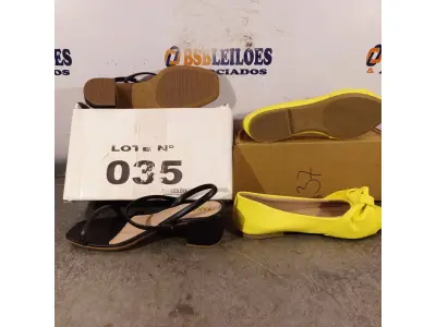 LOTE 035 - 02 – PARES DE CALÇADOS FEMININO Nº 37 (NO ESTADO, NÃO SABEMOS SE FUNCIONA. LEILÃO NÃO TEM GARANTIA E NEM DEVOLUÇÃO, SUJEITO A POSSÍVEIS AVARIAS VISÍVEIS/OCULTAS E/OU AUSÊNCIA DE COMPONENTES)