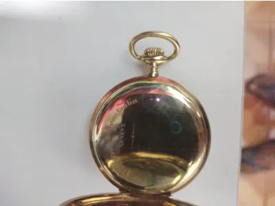 LOTE 006 - RELÓGIO BOLSO VACHERON CONSTANTIN ORIGINAL OURO 18K PESANDO TOTAL DE 135 GRAMAS ORIGINAL FUNCIONANDO PERFEITAMENTE (NO ESTADO)