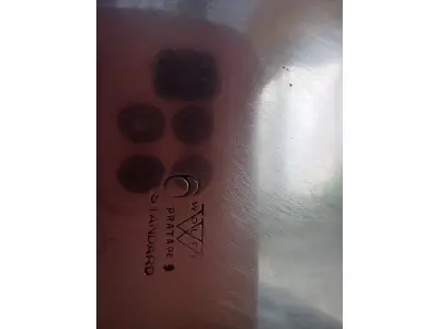 LOTE 329 - JOGO DE CHÁ ANTIGO FRACALANZA, COM RECIPIENTE EM CRISTAL.(NO ESTADO)