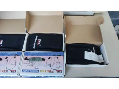 LOTE 354 - LOTE COM 5 MICROFONES PARA PROFESSOR MARCA JWL MODELO WMA-6110 SEM TESTES (NO ESTADO)