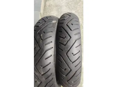 LOTE 367 - DOIS PNEUS DE  MOTO 130/70.17 MC (NO ESTADO)