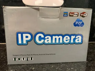 LOTE 286 - CÂMERA IP PANTILT WIFI PSP SERVICES- CÂMERA DE VIGILÂNCIA QUE PODE SER CONTROLADA PELO CELULAR, (NO ESTADO)