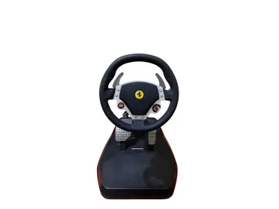 LOTE 309 - VOLANTE FERRARI WIRELESS GT COCKPIT 430 SCUDERIA USADO A TEMPOS FOI GUARDADO NUNCA MAIS USADO (NO ESTADO)
