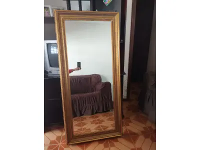 LOTE 315 - GRANDE ESPELHO ANTIGO EM ÓTIMO ESTADO 1,60 X 0,75 M (NO ESTADO)