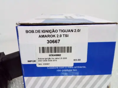 LOTE 347 - LOTE COM 3 BOBINAS DE IGNIÇÃO NOVAS, TIGUAN 2.0/ AMAROK 2.0 TSI 30667 BOBINA DE IGNIÇÃO VW JETTA 2.5, 2006, 2007, 2008, 2009, 2010 BOBINA DE IGNIÇÃO TIGUAN 2.0/ AMAROK 2.0 TSI (NO ESTADO)