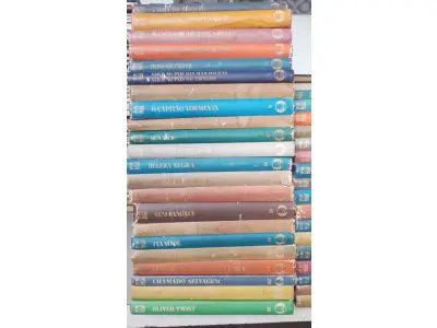 LOTE 618 - COLEÇÃO CLÁSSICOS DA LITERATURA JUVENIL COM 39 VOLUMES (NO ESTADO)