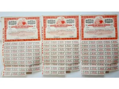 LOTE 598 - 6 APÓLICES (NO ESTADO)