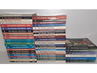LOTE 581 - COLEÇÃO GIBIS TEX EDIÇÃO HISTÓRICAS COM 53 VOLUMES, (NO ESTADO)