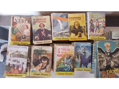 LOTE 609 - RARA COLEÇÃO SARAIVA COM 277 LIVROS MAIS 28  LIVROS  RAROS (NO ESTADO)