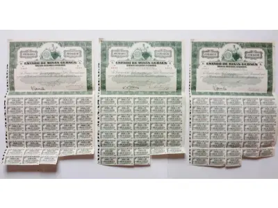 LOTE 598 - 6 APÓLICES (NO ESTADO)