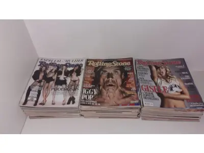 LOTE 578 - COLEÇÃO COM 82 REVISTAS ROLLINGSTINE (NO ESTADO)