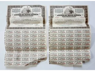 LOTE 598 - 6 APÓLICES (NO ESTADO)