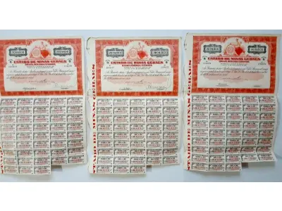 LOTE 599 - 6 APÓLICES (NO ESTADO)