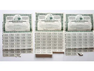 LOTE 598 - 6 APÓLICES (NO ESTADO)