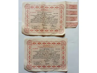LOTE 599 - 6 APÓLICES (NO ESTADO)