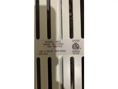 LOTE 534 - AQUECEDOR ELÉTRICO PARA PAREDE FUNCIOANDO PERFEITAMENTE ESTADO DE NOVO (NO ESTADO)