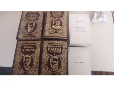 LOTE 640 - COLEÇÃO OBRAS IMORTAIS DA NOSSA LITERATURA COM 45 VOLUMES MAIS 19 LIVROS VÁRIOS TEMAS (NO ESTADO)