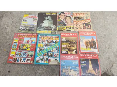 LOTE 635 - LOTE COM 105 REVISTAS ANTIGAS (NO ESTADO)