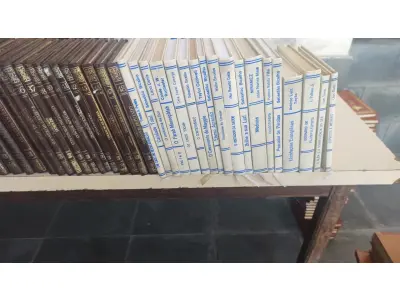 LOTE 640 - COLEÇÃO OBRAS IMORTAIS DA NOSSA LITERATURA COM 45 VOLUMES MAIS 19 LIVROS VÁRIOS TEMAS (NO ESTADO)