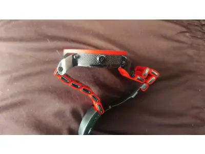 LOTE 676 - RELÓGIO MASCULINO DIESEL DZ VERMELHO FUNCIONANDO PERFEITAMENTE ORIGINAL. (NO ESTADO) 