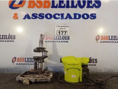 LOTE 177 - 01 EIXO VIRABREQUIM/COMANDO DE VÁLVULA/TAMPA DO MOTOR ESTACIONÁRIO 5,0 A 7,0 E 01 BOMBA D’AGUA PRESSURIZADA. (NO ESTADO) ATENÇÃO! FAZER A VISITAÇÃO ANTES DE ARREMATAR, NÃO SABEMOS SE FUNCIONA. LEILÃO NÃO TEM GARANTIA E NEM DEVOLUÇÃO, SUJEITO A POSSÍVEIS AVARIAS VISÍVEIS/OCULTAS E/OU AUSÊNCIA DE COMPONENTES.
