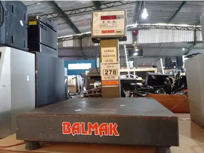 LOTE 278 - 01 BALANÇA ELETRÔNICA MARCA BALMAK CAPACIDADE 50KG. (NO ESTADO) ATENÇÃO! FAZER A VISITAÇÃO ANTES DE ARREMATAR, NÃO SABEMOS SE FUNCIONA. LEILÃO NÃO TEM GARANTIA E NEM DEVOLUÇÃO, SUJEITO A POSSÍVEIS AVARIAS VISÍVEIS/OCULTAS E/OU AUSÊNCIA DE COMPONENTES.