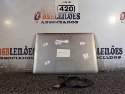 LOTE 420 - 01 TABLET SAMSUNG TAB2 10.1 COM CABO. (NO ESTADO) ATENÇÃO! FAZER A VISITAÇÃO ANTES DE ARREMATAR, NÃO SABEMOS SE FUNCIONA. LEILÃO NÃO TEM GARANTIA E NEM DEVOLUÇÃO, SUJEITO A POSSÍVEIS AVARIAS VISÍVEIS/OCULTAS E/OU AUSÊNCIA DE COMPONENTES.
