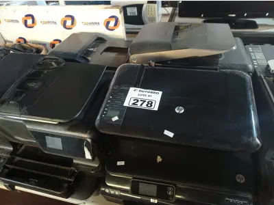 LOTE 278 - 10 IMPRESSORAS MARCAS E MODELOS DIVERSOS PARA RETIRADA DE PEÇAS. (NO ESTADO) ATENÇÃO! FAZER A VISITAÇÃO ANTES DE ARREMATAR, NÃO SABEMOS SE FUNCIONA. LEILÃO NÃO TEM GARANTIA E NEM DEVOLUÇÃO, SUJEITO A POSSÍVEIS AVARIAS VISÍVEIS/OCULTAS E/OU AUSÊNCIA DE COMPONENTES.