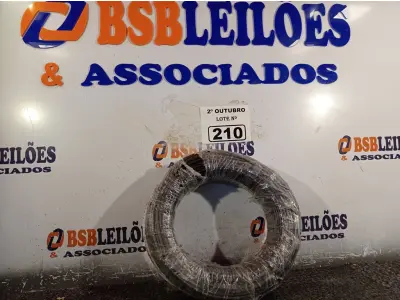 LOTE 210 - 01 ROLO DE CABO FLEXÍVEL 100M 4MM NA COR PRETA. (NO ESTADO) ATENÇÃO! FAZER A VISITAÇÃO ANTES DE ARREMATAR, NÃO SABEMOS SE FUNCIONA. LEILÃO NÃO TEM GARANTIA E NEM DEVOLUÇÃO, SUJEITO A POSSÍVEIS AVARIAS VISÍVEIS/OCULTAS E/OU AUSÊNCIA DE COMPONENTES.