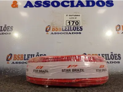 LOTE 170 - 01 ROLO DE CABO FLEXÍVEL 100M 4MM NA COR VERMELHA. (NO ESTADO) ATENÇÃO! FAZER A VISITAÇÃO ANTES DE ARREMATAR, NÃO SABEMOS SE FUNCIONA. LEILÃO NÃO TEM GARANTIA E NEM DEVOLUÇÃO, SUJEITO A POSSÍVEIS AVARIAS VISÍVEIS/OCULTAS E/OU AUSÊNCIA DE COMPONENTES.