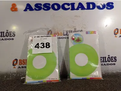 LOTE 438 - 02 BOIAS INFANTIS. (NO ESTADO) ATENÇÃO! FAZER A VISITAÇÃO ANTES DE ARREMATAR, NÃO SABEMOS SE FUNCIONA. LEILÃO NÃO TEM GARANTIA E NEM DEVOLUÇÃO, SUJEITO A POSSÍVEIS AVARIAS VISÍVEIS/OCULTAS E/OU AUSÊNCIA DE COMPONENTES.