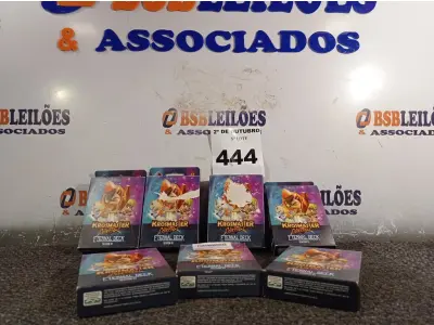 LOTE 444 - 07 CAIXAS COM CARTAS KROSMASTER. (NO ESTADO) ATENÇÃO! FAZER A VISITAÇÃO ANTES DE ARREMATAR, NÃO SABEMOS SE FUNCIONA. LEILÃO NÃO TEM GARANTIA E NEM DEVOLUÇÃO, SUJEITO A POSSÍVEIS AVARIAS VISÍVEIS/OCULTAS E/OU AUSÊNCIA DE COMPONENTES.