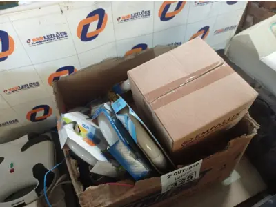 LOTE 325 - 01 LOTE COM VÁRIAS LÂMPADAS REDONDAS FLUORESCENTES E REATORES MARCAS E MODELOS DIVERSOS. (NO ESTADO) ATENÇÃO! FAZER A VISITAÇÃO ANTES DE ARREMATAR, NÃO SABEMOS SE FUNCIONA. LEILÃO NÃO TEM GARANTIA E NEM DEVOLUÇÃO, SUJEITO A POSSÍVEIS AVARIAS VISÍVEIS/OCULTAS E/OU AUSÊNCIA DE COMPONENTES.